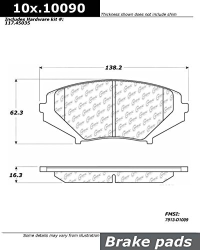 STOP TECH 10510090 BRAKE PADS 03-08