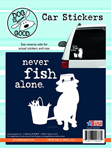 ENJOY IT LLC 19014CS STICKR NVR FISH ALONE EA