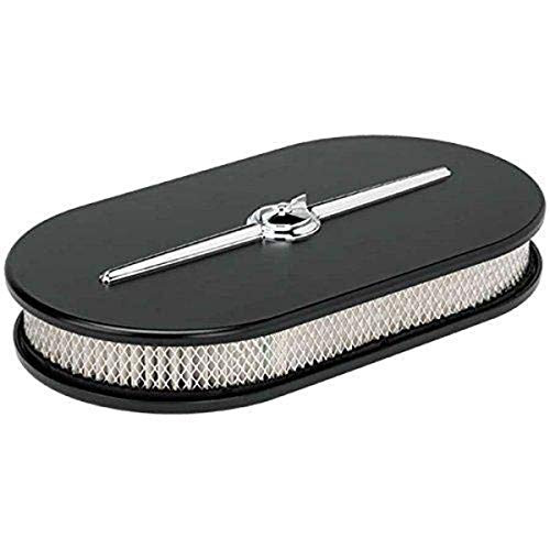 BILLET SPEC 15424 AIR CLN LG OVAL STREAMLINE BLK/POL