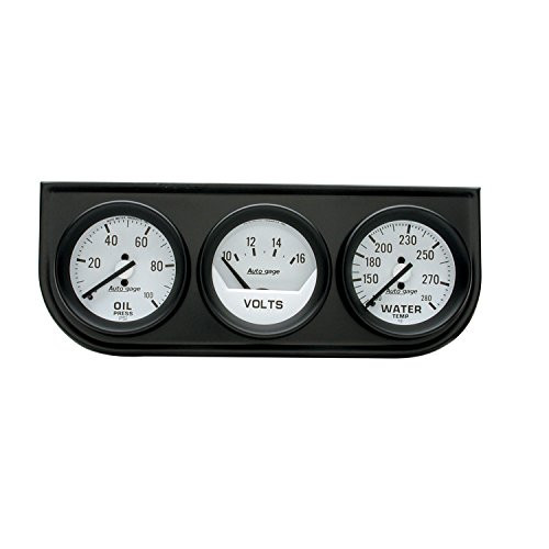 AUTO METER 2327 A.GAGE WHT.FACE OIL/VLT/W