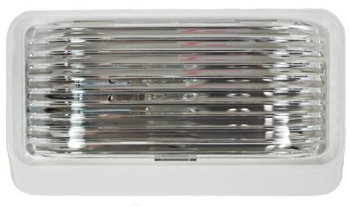 ARCON 20672 LED PORCH LIGHT BWHT CLR LENS