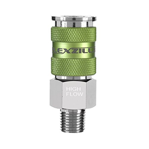 LEGACY MANUFACTURING CO MTA53426FZ High Flow Coupler 1/4 Body1/4 MNPT Flexzilla? Pro
