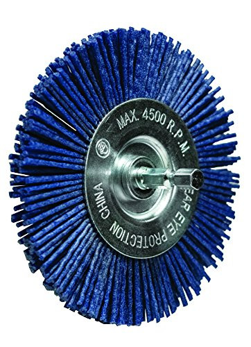 CENTURY DRILL & TOOL CY77433 3 Radial Fine Nylon Wheel HexShank