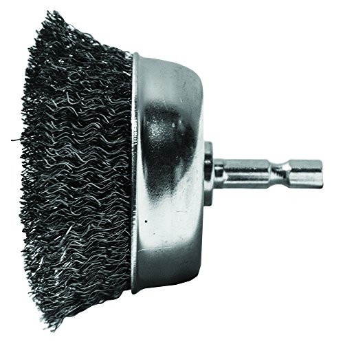 CENTURY DRILL & TOOL CY76221 2-3/4 Crimped Cup .0118 WireBrush Coarse Hex Shank