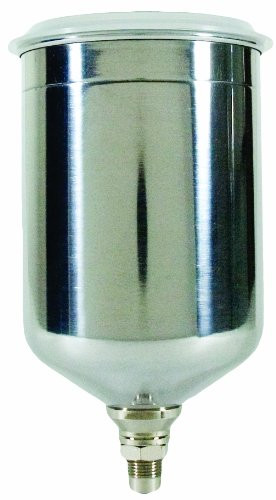 DeVilbiss DEV702576 TEKNA 900cc Gravity Feed Aluminum Cup with Plastic Push-On Lid