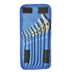 Bondhus BND00017 000 HEX-PRO Pivot Head Wrench Set, Includes Sizes: 1/8, 9/64, 5/32, 3/16, 7/32, 1/4, 5/16 & 3/8" (8 Piece), Chrome