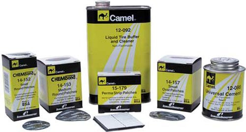 Amflo AMF14-152 Tru-Flate Round 1-5/8" Chembond Tube and Bias Ply Tire Patches - Box of 40