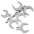 6 Pc 1/2 Dr Full Polish SAE Jumbo Crowfoot Wrench