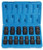 Grey Pneumatic GRE1313UM (1313UM) 1/2" Drive 13-Piece Standard Length Metric Universal Socket Set