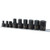 Titan TIT16140 Stubby Impact Bit Set - 9-Pc., 1/4in. & 3/8in. Drive, SAE, Model# 16140