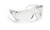 SAS Safety SAS5120 Worker Bee Safety Glasses with Polybag, Solid Clear Frame/Clear Lens