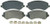 WAGNER BRAKE ZD856A CERAMIC BRAKE PADS
