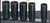Ken-tool KEN30116 5 PC. 1/2" DRIVE TWIST SOCKET SET