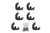 DEE ZEE DZ66340 DZ 66340 Hex Side Step Bracket Kit , Black