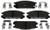 R/M BRAKES MGD471CH Raybestos Reliant Brake Pad Set, 1 Pack