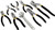 Wilmar PTW1704 Performance Tool Pliers and Wrench Set, 8-Piece