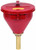 Justrite JT08207 2.6 Gallon Red Galvanized Steel Large Safety Drum Funnel with Self-Closing Cover and 6" Flame Arrester (for Flammables) ()