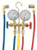 FJC INC   A/C PRODUCTS FJ6715 Brass Manifold Set  R134A w/Qk Cplr
