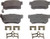 WAGNER BRAKE QC536 CERAMIC DISC PAD SET
