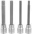 Wilmar W86021 Performance Tool 4pc 3/8" Drive Long Brake Caliper SAE Bit Set