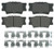 WAGNER BRAKE ZD1212 Wagner QuickStop VK Brake Pad & Rotor Kit with Hardware, Rear