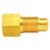 AGS BLF31B Brass Adapter, Female(3/8-24 Inverted), Male(M10x1.0 Bubble), 1/bag