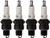 AUTOLITE 275 -4PK Copper Non-Resistor Spark Plug, Pack of 4