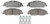 R/M BRAKES SP1463XPH BRAKE PAD SET