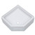 LIPPERT COMP 325246 Better Bath White 27" x 27" Corner Shower Pan with Center Drain