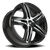 4x100mm Gloss Black Machined Vision Nitrous Wheel