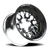Vision 4x136mm Gloss Black Machined Storm Wheel – No Center Cap