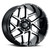 Vision Wheel 6-139.7 GBMF Sliver Gloss Black Machined Finish Wheel