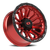 Vision Korupt 8x6.5 Wheel – Gloss Red/Gloss Black Lip Design