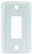 JR PRODUCTS342-12845 SINGLE FACE PLATE WHITE