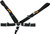 RCI RCI9510CD DRGSTR BELTS C/LOCK 5PT BLK