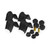 Prothane 66-79 Ford Trucks 14-Piece Bushing Set - 2deg Offset - Black