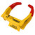 Trimax 4010217 Deluxe Universal Wheel Chock Lock-Yellow/Red