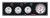 3-1 Gauge Panel OP/WT/FP w/3-3/8in Tach Black