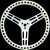 Steering Wheel 14in Dished Drilled Natural