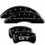 MGP 4 Caliper Covers Engraved Front 2015/Mustang Engraved Rear 2015/GT Black finish silver ch