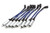Moroso GM LS Ignition Wire Set - Ultra 40 - Sleeved - 12in - Blue