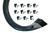 Moroso Universal V8 Str Plug Unsleeved Non- HEI Ultra Spark Plug Wire Set