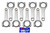 Eagle Chevrolet Small Block H-Beam Connecting Rods w/ ARP L19 Bolts (Set of 8)