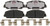 R/M BRAKES EHT1645 BRAKE PAD SET