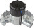 SBF Billet Alum Electric Water Pump Clear