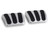 Lokar LOCBAG-6132 BILLET ALUMINUM CURVED BRAKE/CLUTCH PEDAL PAD