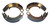 Crown Automotive CASJ0642967 4145 MB/4549 CJ2A/4853 CJ3A/5052 M38 BRAKE SHOE SET
