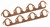 MR GASKET 7165 Mr. Gasket MRG Copper Seal Stock Port Exhaust Gasket