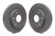 Hawk Talon 2007 Cadillac Escalade Drilled and Slotted Front Brake Rotor Set
