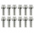 WEDGELOCKING HEADER BOLTS 3/4INL X 3/8IN 12 PCS NICKEL PLATED